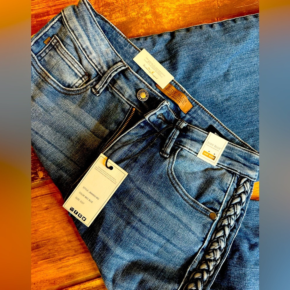 Judy Blue High Rise Wide Leg Jeans